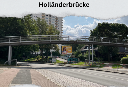 Holländerbrücke Hamburger Straße und Text